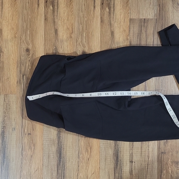 ATHLETA Black Faux Leather Tux Metro Leggings Pants with Back Pockets 456940 - Picture 10 of 13